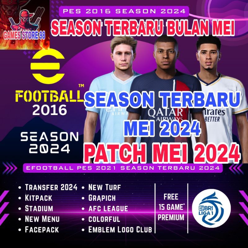 Jual PES 2016 PATCH MEI 2024 - GAME PC - GAME LAPTOP - GAME STORE ...