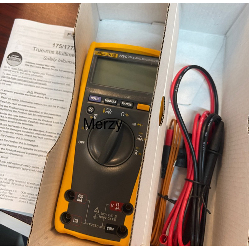 Jual Fluke 179 TRU RMS digital multimeter AC DC 1000V | Shopee Indonesia