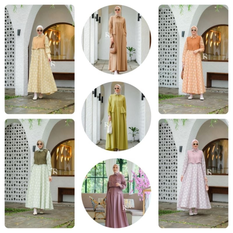 Jual MIDI GAMIS SET ROK BY RAFIKA | Shopee Indonesia