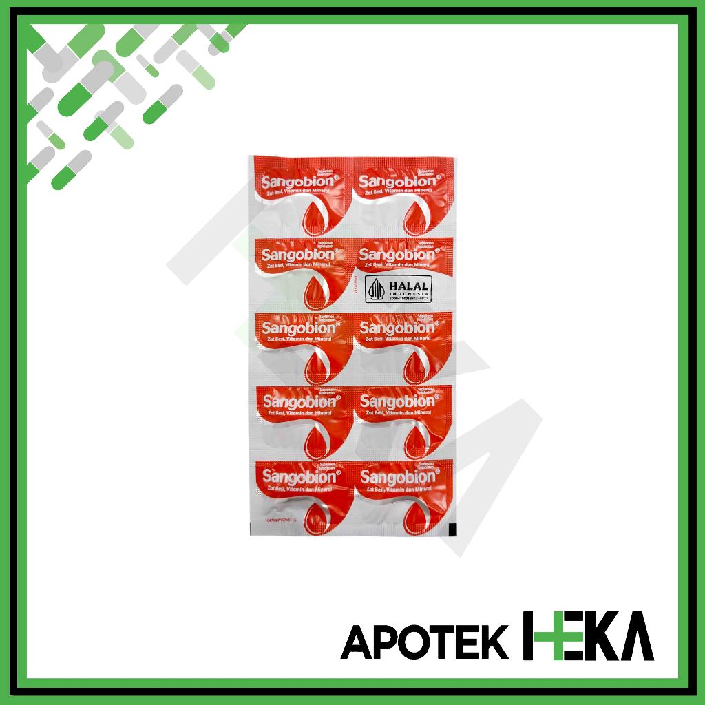 Jual Sangobion Kapsul Strip Isi 10 - Tablet Penambah Darah | Shopee ...