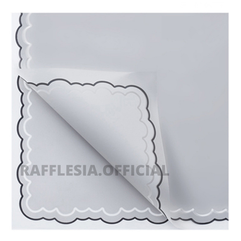 Jual [5 LEMBAR] Flower Wrapping Paper Varian List Cloud Awan Frame ...