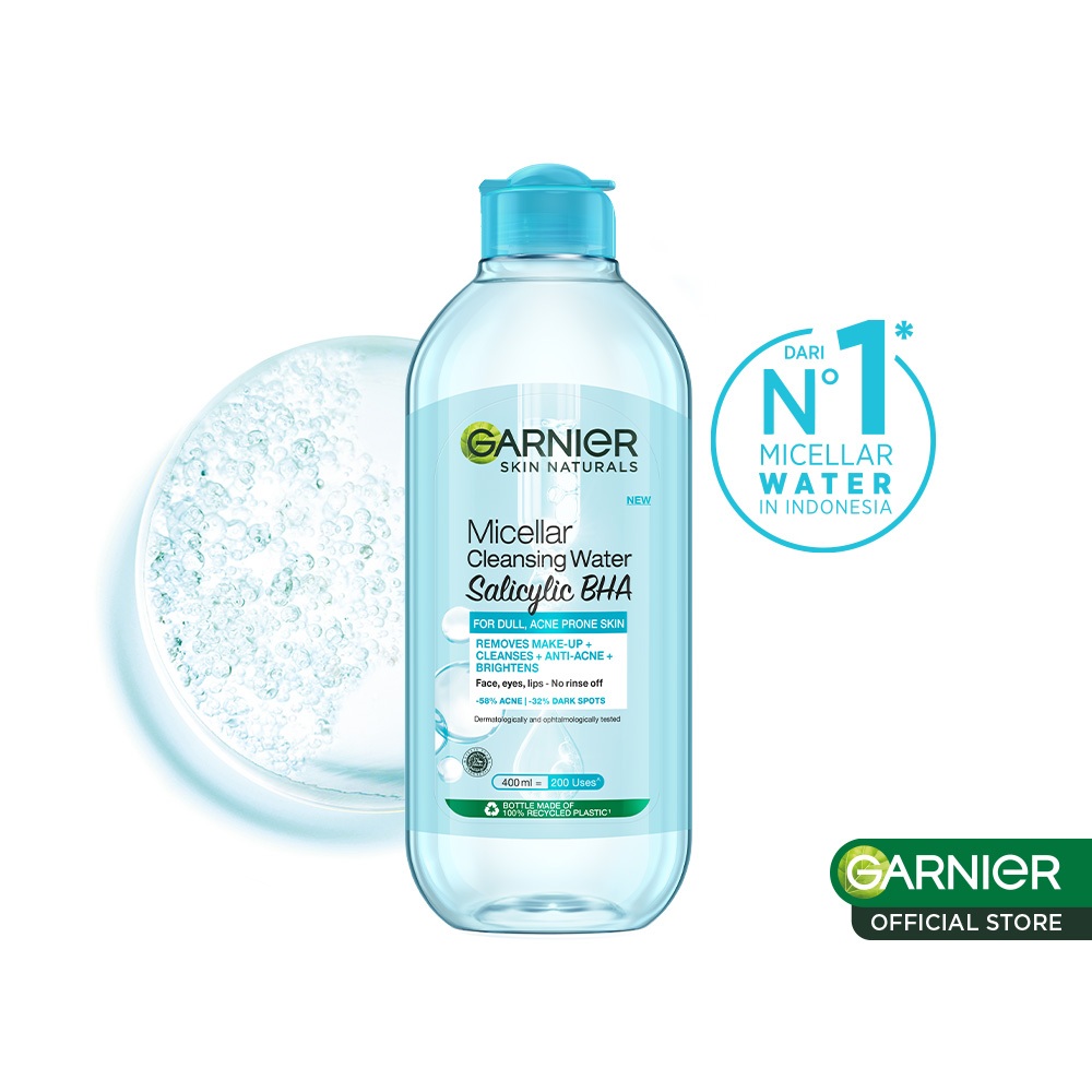 Jual Garnier Micellar Cleansing Water Salicylic Blue Skin Care 400ml
