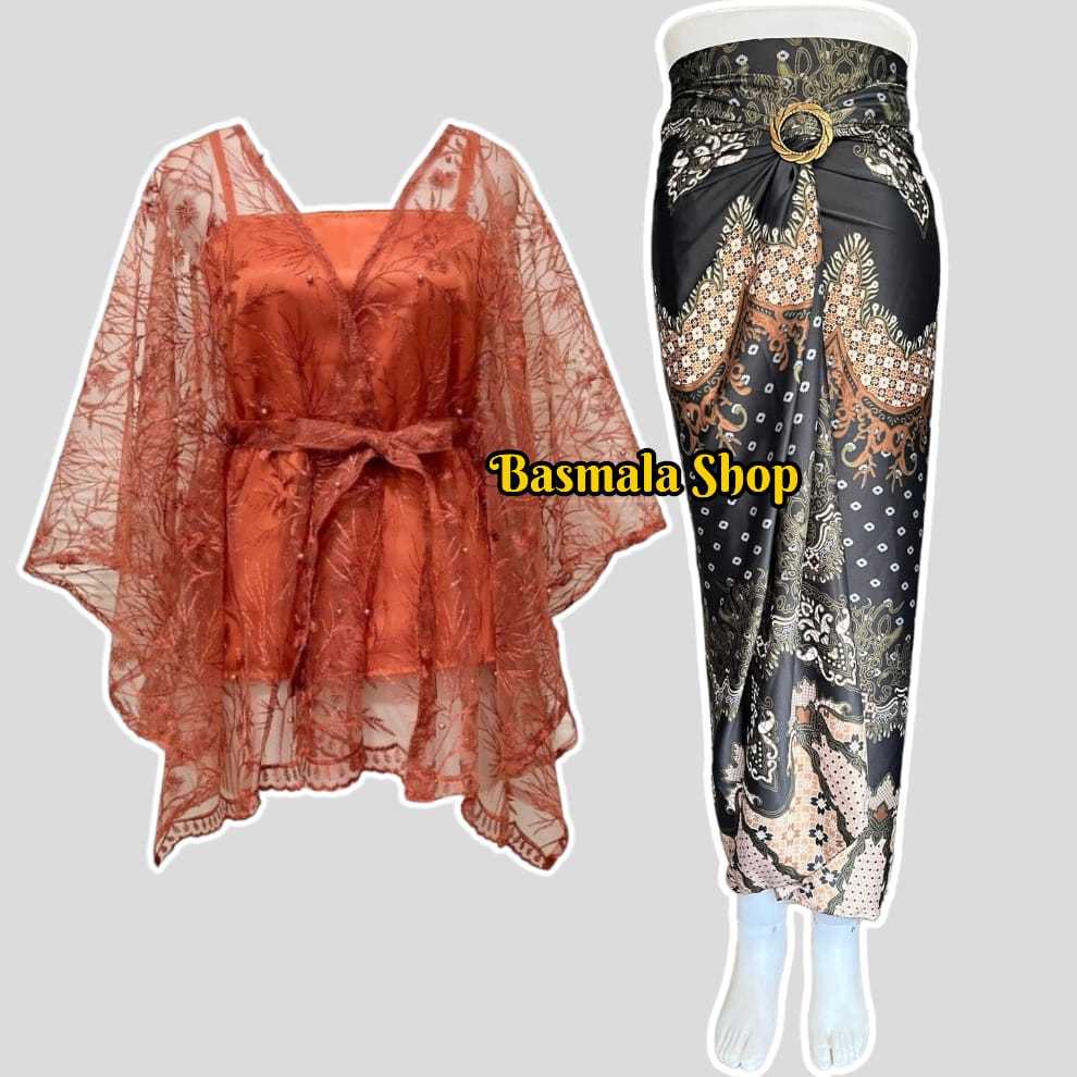 Jual set outer cardigan combo rok Lilit batik rekomendasi pesta dan ...