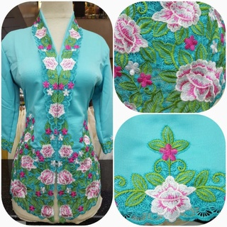 Jual KEBAYA ENCIM MOTIP BUNGA MELATI/kebaya seragam/kebaya motif/kebaya ...