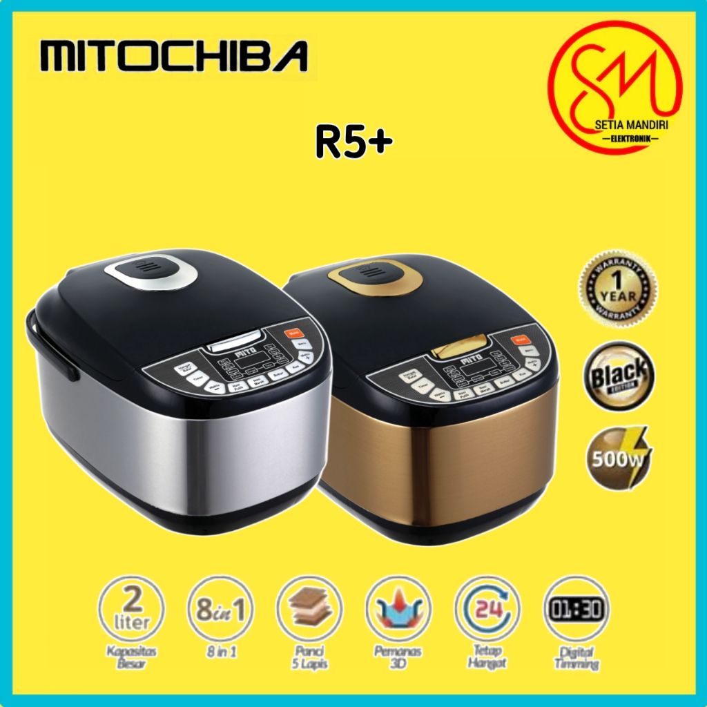 Jual MITO R5 Plus Digital Rice Cooker R5+ 8 in 1 Kapasitas 2 Liter ...