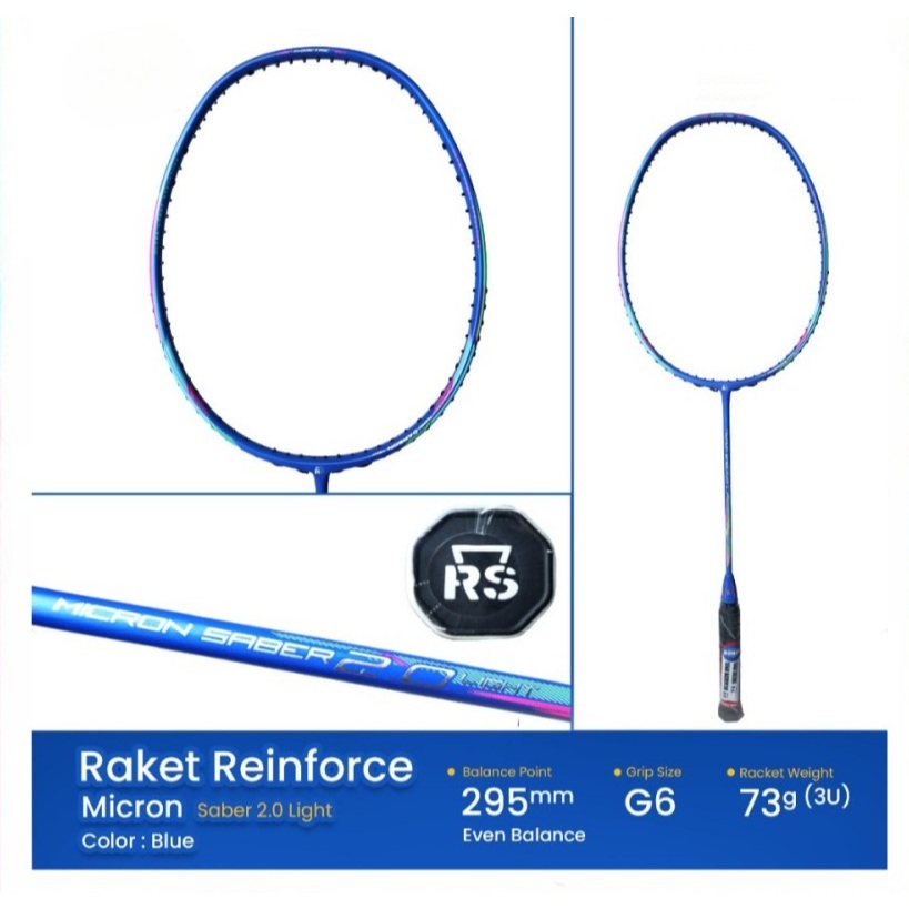 Jual ( Bonus Tas RS,KAOS RS & SENAR RS ) Raket Badminton RS/Reinforce ...