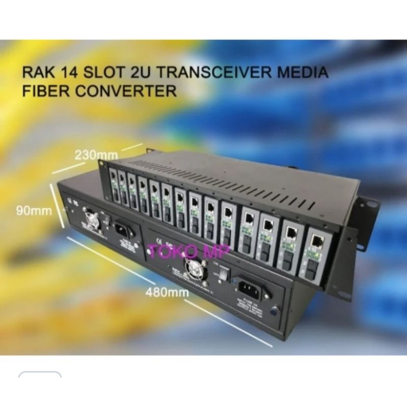 Jual Rack Htb 14slot Rack 14slot 2u Transceiver Media Fiber Converter Shopee Indonesia