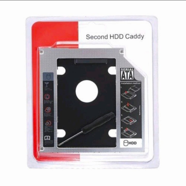Jual caddy slim 9,5mm / HDD caddy 9,5mm / SSD HDD caddy 9,5mm | Shopee ...