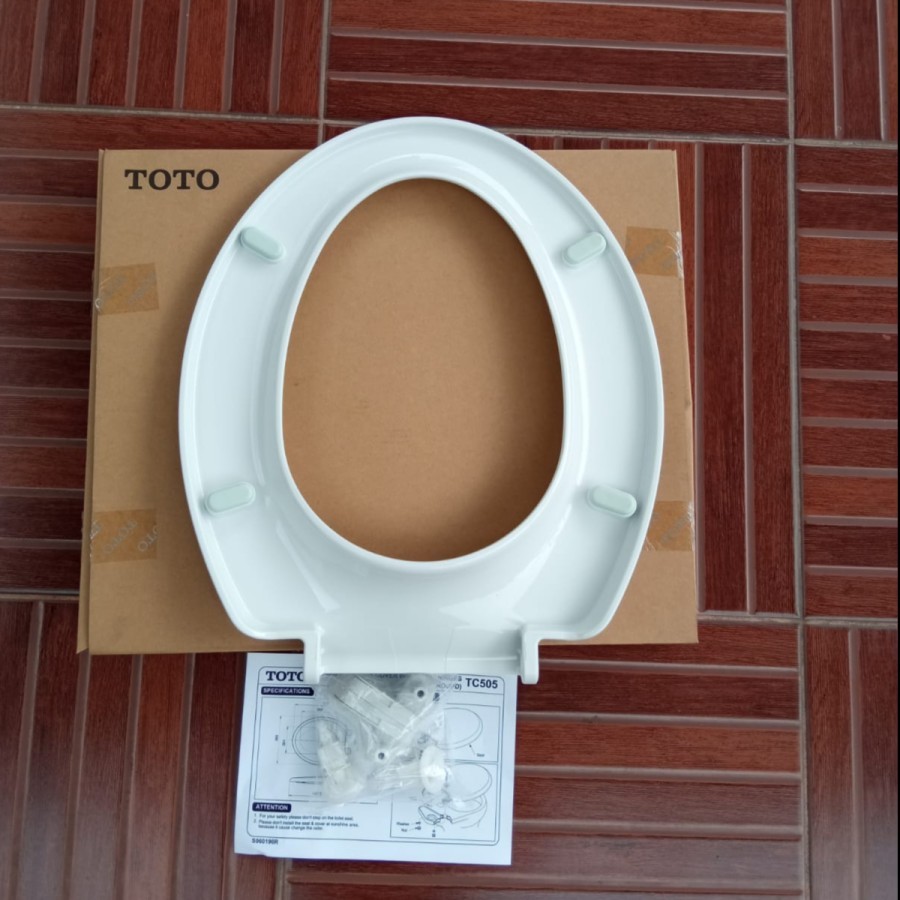 Jual TUTUP CLOSET DUDUK 100% ORIGINAL TOTO TC505#W // TOILET SEAT COVER ...