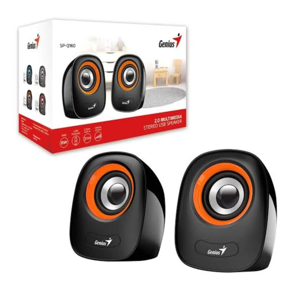 Jual Speakers Genius Sp Q Stereo Speakers Komputer Laptop Shopee Indonesia