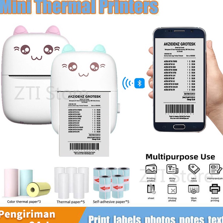 Jual Printer Mini Bluetooth Alat Printer Bluetooth Dari HP Printer Mini ...