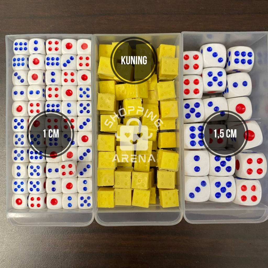 Jual Buah Dadu 1pcs 1biji Ukuran 1.5cm 15mm Dice Board Game Uno Play ...