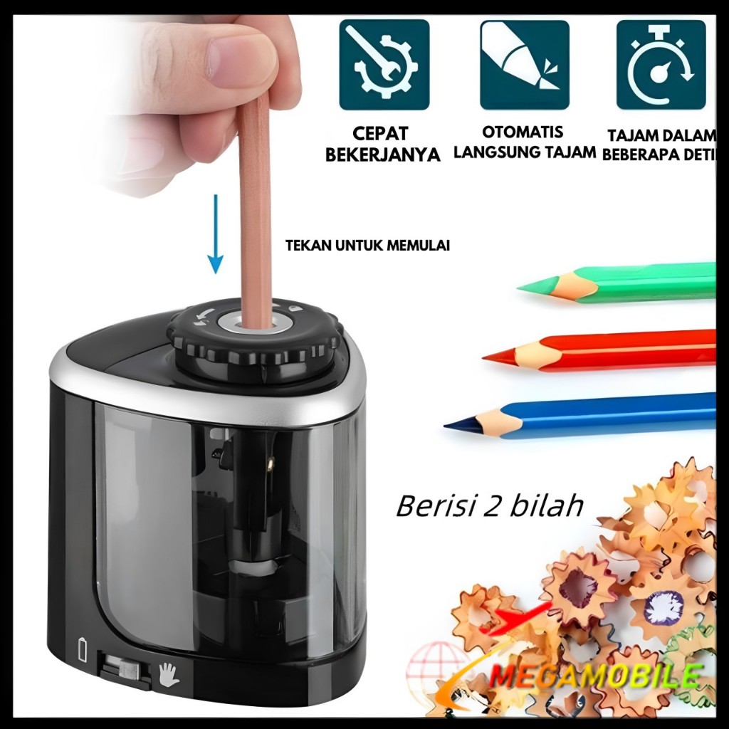 Jual MM Rautan Pensil Rotary Pensil 6-8mm Untuk Alat Tulis Sekolah ...