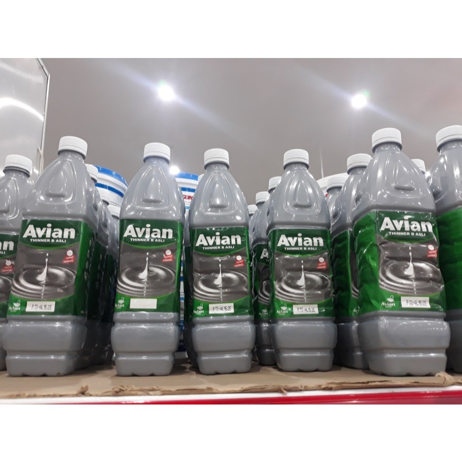 Jual THINNER B AVIAN 1 LITER TINER ASLI THINER 1L BOTOL PENGENCER CAT ...