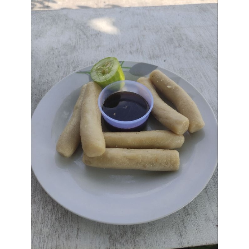 Jual Pempek Lenjer rasa Ikan tengiri ( isi 10 pcs ) + 1 bks cuko 250ml ...
