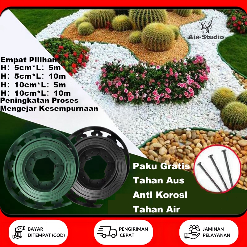 Jual (Paku Gratis) Kirim paku Pembatas Rumput Tepian Taman Pembatas ...