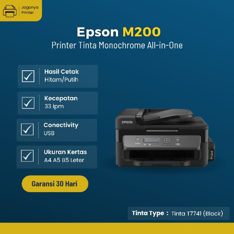 Jual Printer Epson M200 Inkjet All-in-One Monochrome | Shopee Indonesia