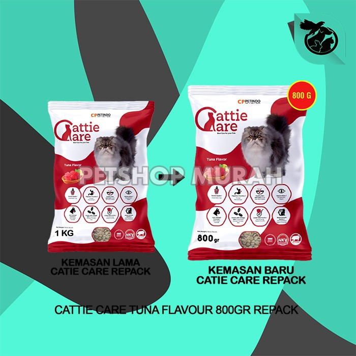 Jual Makanan Kucing Cat Food Cattie Care repack Repacking Non Bolt 800 ...
