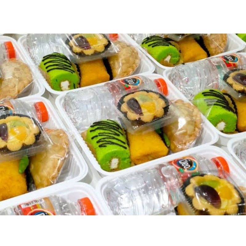 Jual Mika Snack box Persegi (SATUAN) Mika Nasi bento mini tanpa sekat ...