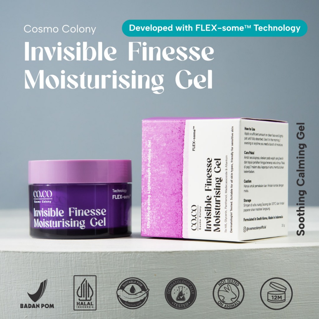 Jual Cosmo Colony Moisturizer CO.CO Invisible Finesse Moisturising Gel ...