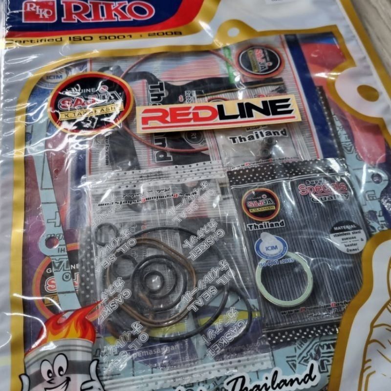 Jual PAKING FULL SET ZX 130 RIKO RedLine Sparepart | Shopee Jual PAKING FULL SET ZX 130 RIKO RedLine Sparepart | Shopee