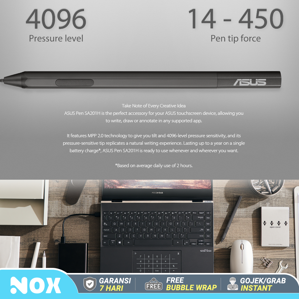 Molle Di Ricambio Per ASUS Pen SA201H – Punte Di Precisione A 4096 Livelli Di Pressione