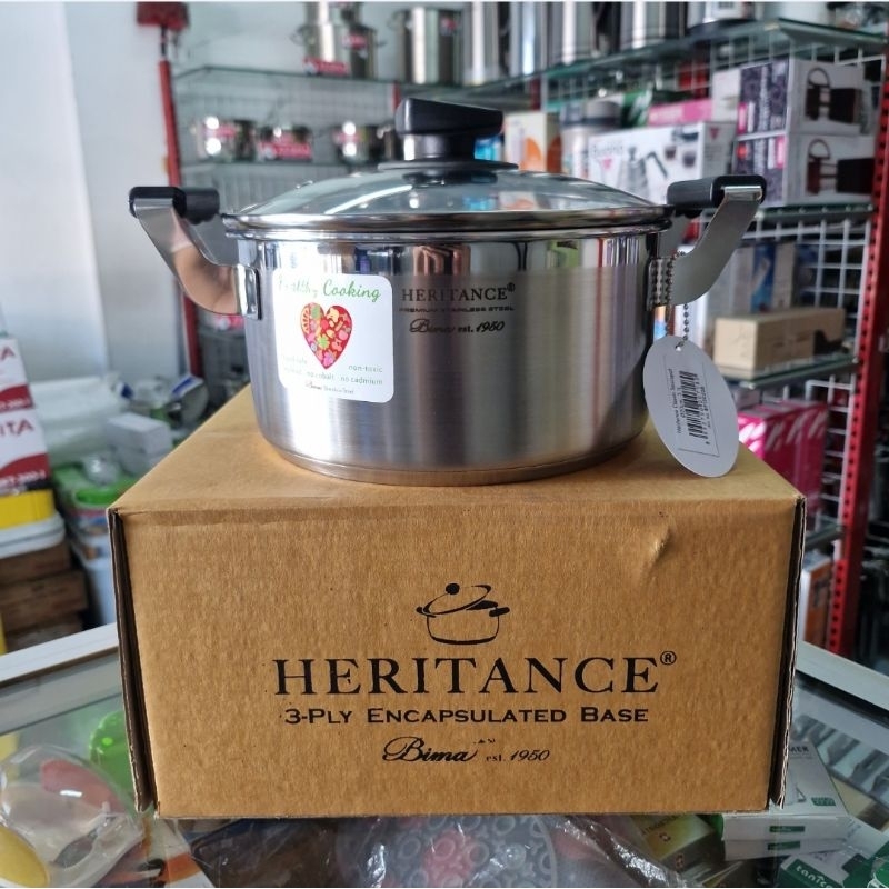 Jual Bp Panci Sauce Pot Bima Heritance Classic D Cm W Glass Lid Shopee Indonesia