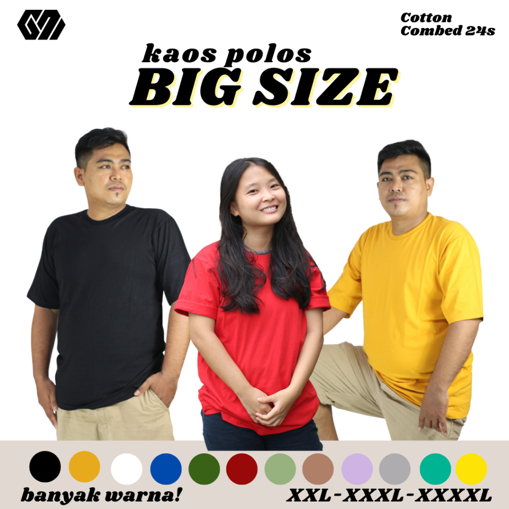 T Zone Letter Gone Kaos Big Size Pria main image 1