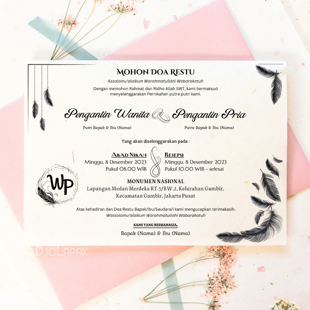Jual Undangan Nasi Kotak / Undangan Besek / Undangan Punjungan