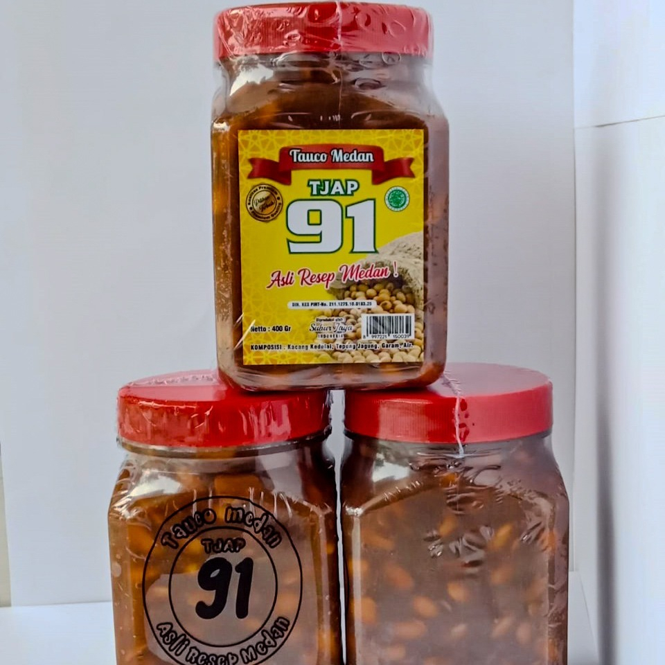 Jual Tauco Medan cap 91 400gr Kemasan wadah plastik | Shopee Indonesia