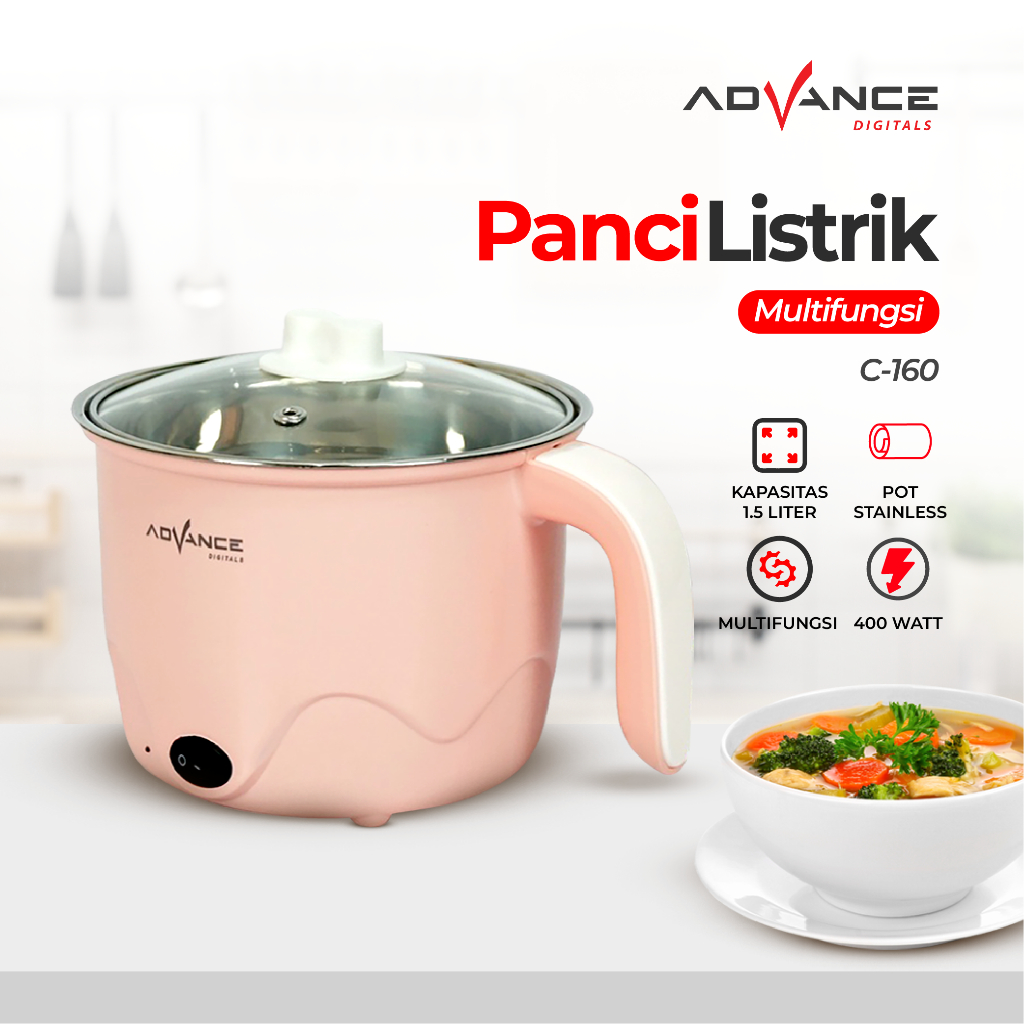 Jual Advance Panci Electrik Mini C-16/Magic Com/Penanak Nasi 1.5L 450W ...