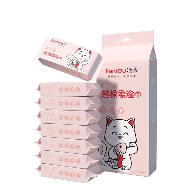 Jual Tisu Basah Mini Fanrou Tissue Basah tisue Kemasan Mini Compact ...