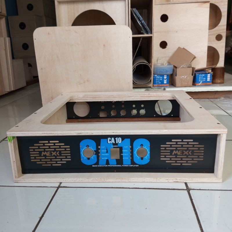Jual BOX POWER AMPLIFIER MENTAHAN + PLAT PANEL SIAP ISI MESIN triplek ...