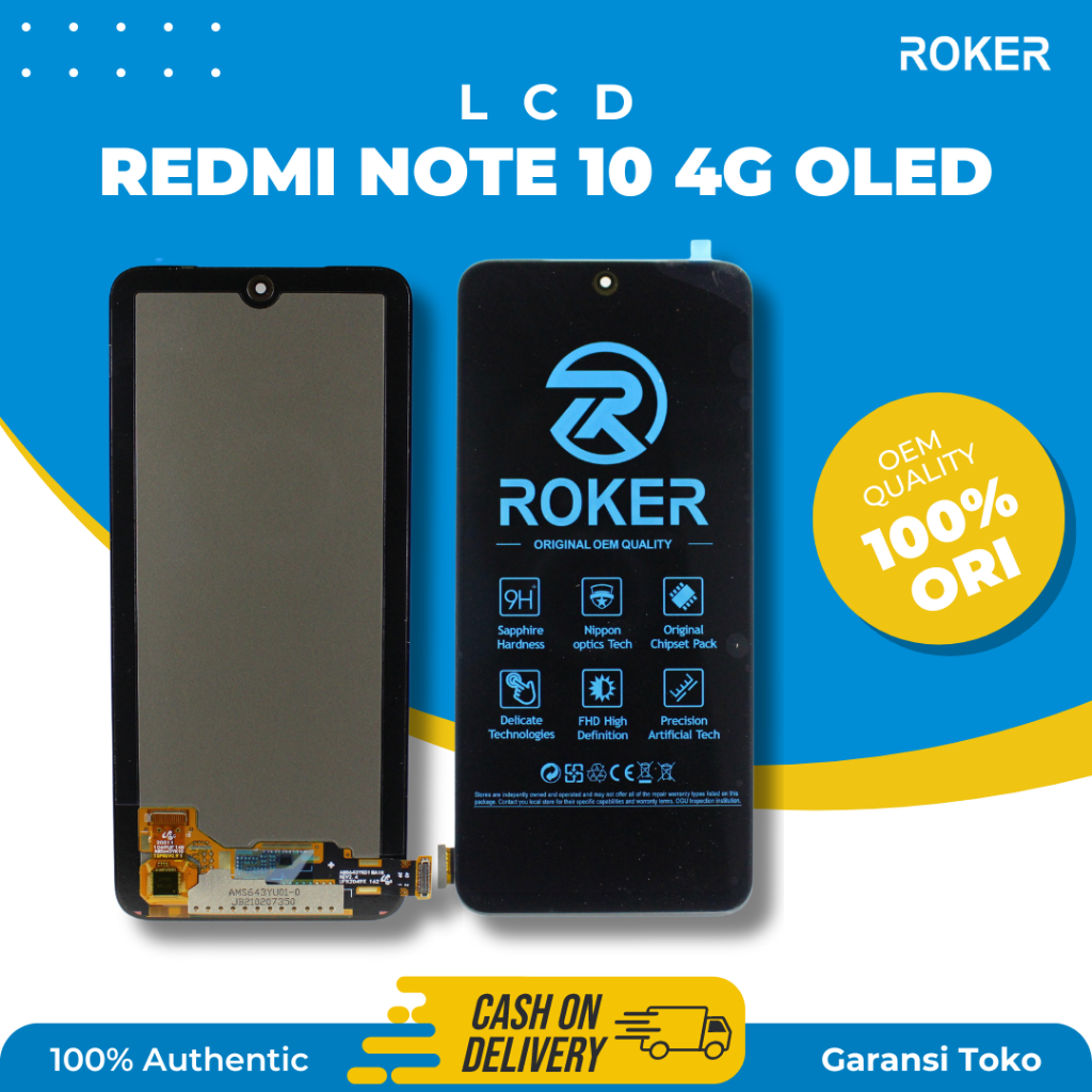 Jual LCD TOUCHSCREEN FULLSET REDMI NOTE 10 4G 10S POCO M5S OLED ORIGINAL BY ROKER Shopee