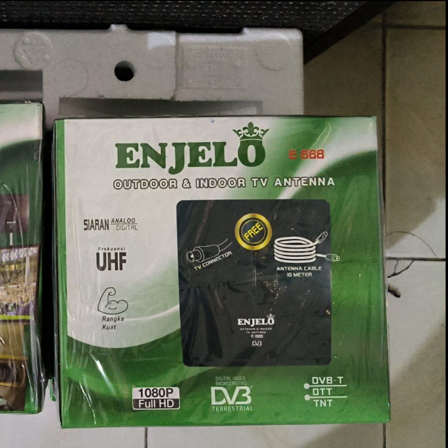 Jual ANTENA DIGITAL ENJELO E 888 INDOOR - OUTDOOR | Shopee Indonesia