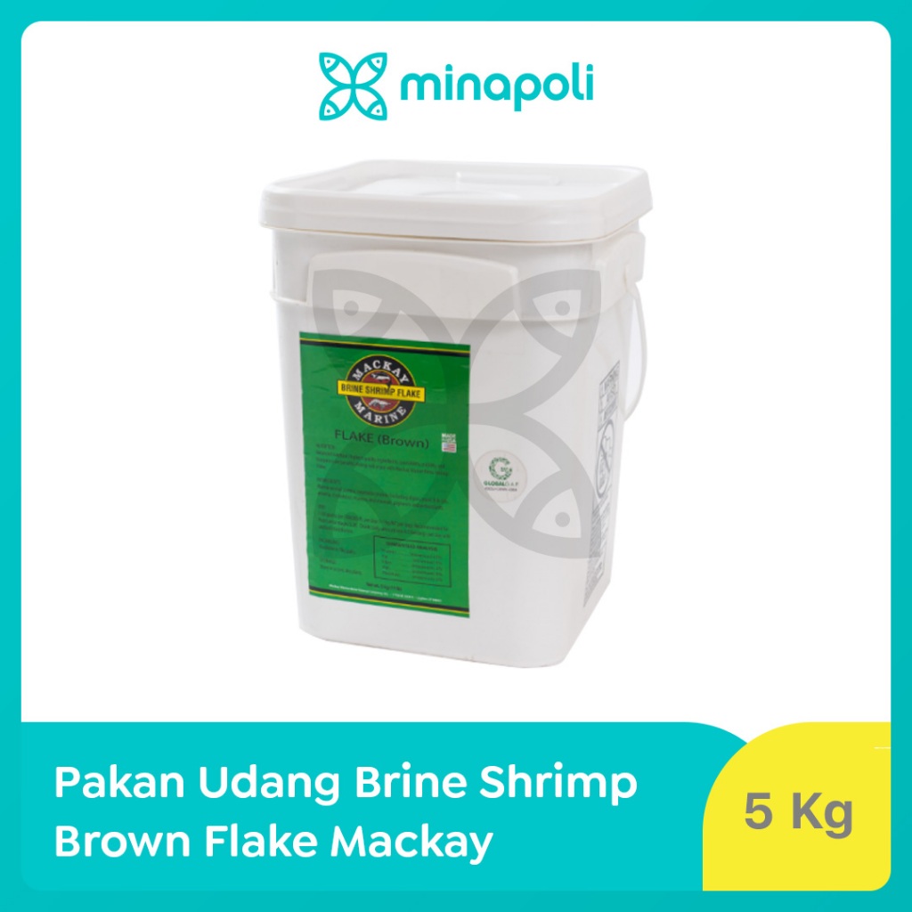 Jual Pakan Benur Udang dan Ikan Brine Shrimp Brown Flake Mackay Kemasan ...