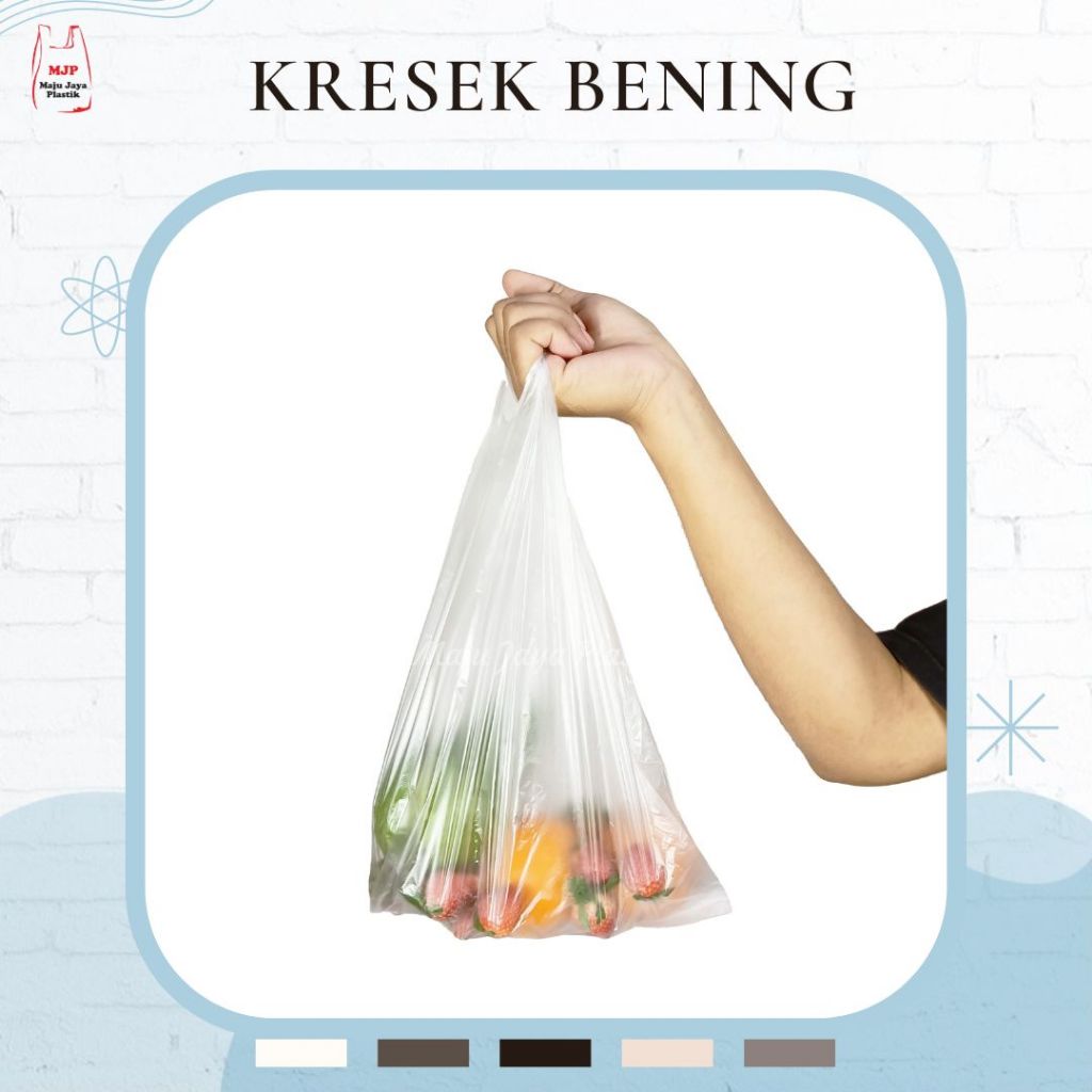 Jual Kresek Bening Tebal Isi Banyak 280 Gram Kantong Plastik Transparan