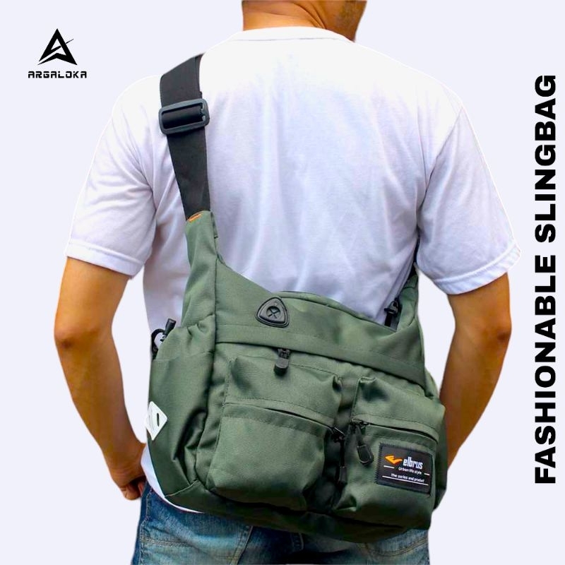 Jual ARGALOKA Tas Selempang Pria Slingbag Cowok Besar Tas Slempang