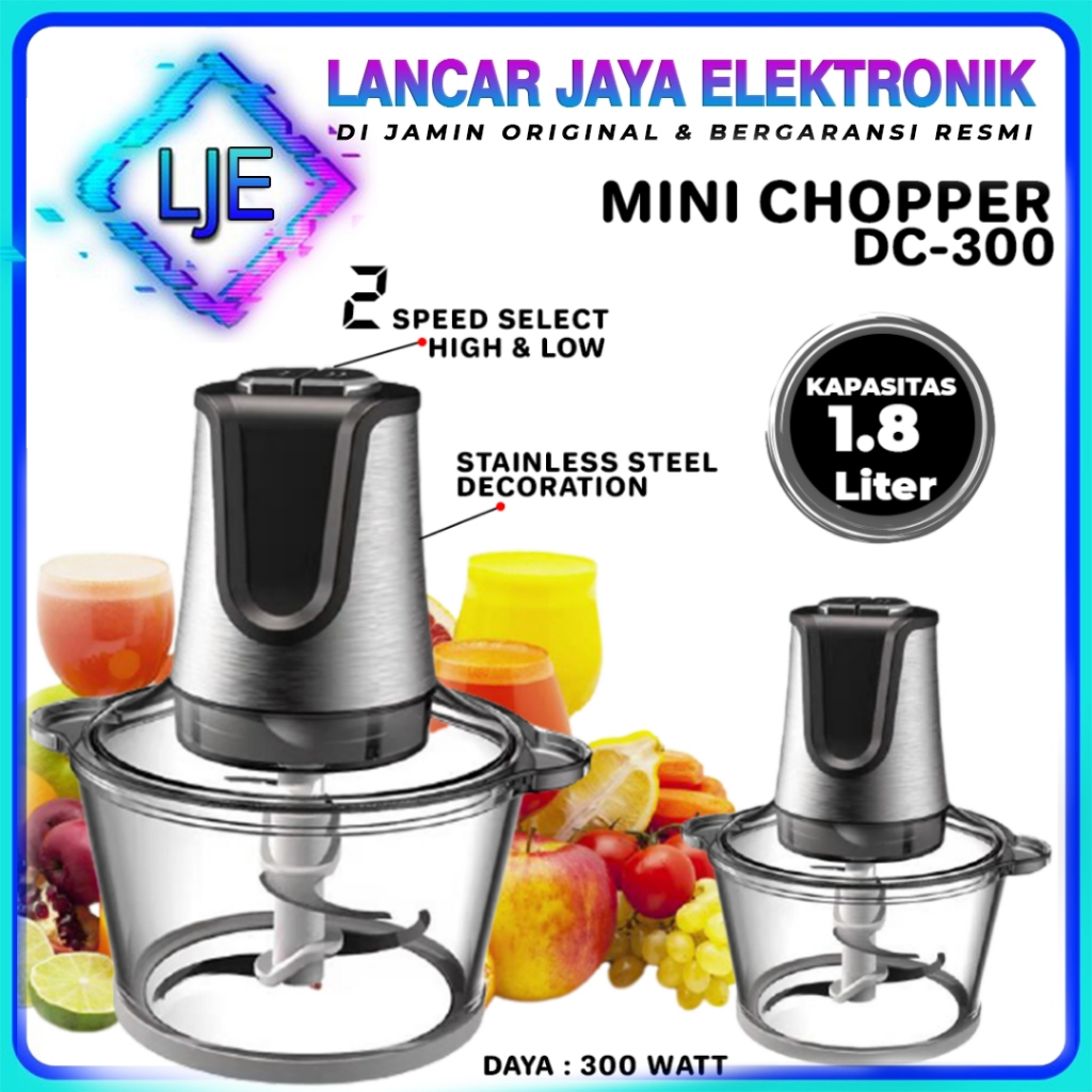 Jual Mesin Giling Daging / Buah Mini Chopper Denpoo DC-300 | Shopee ...