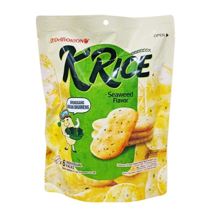 Jual Delfiorion K Rice Krekers Beras Rasa Seaweed / Sweet / Cheese ...