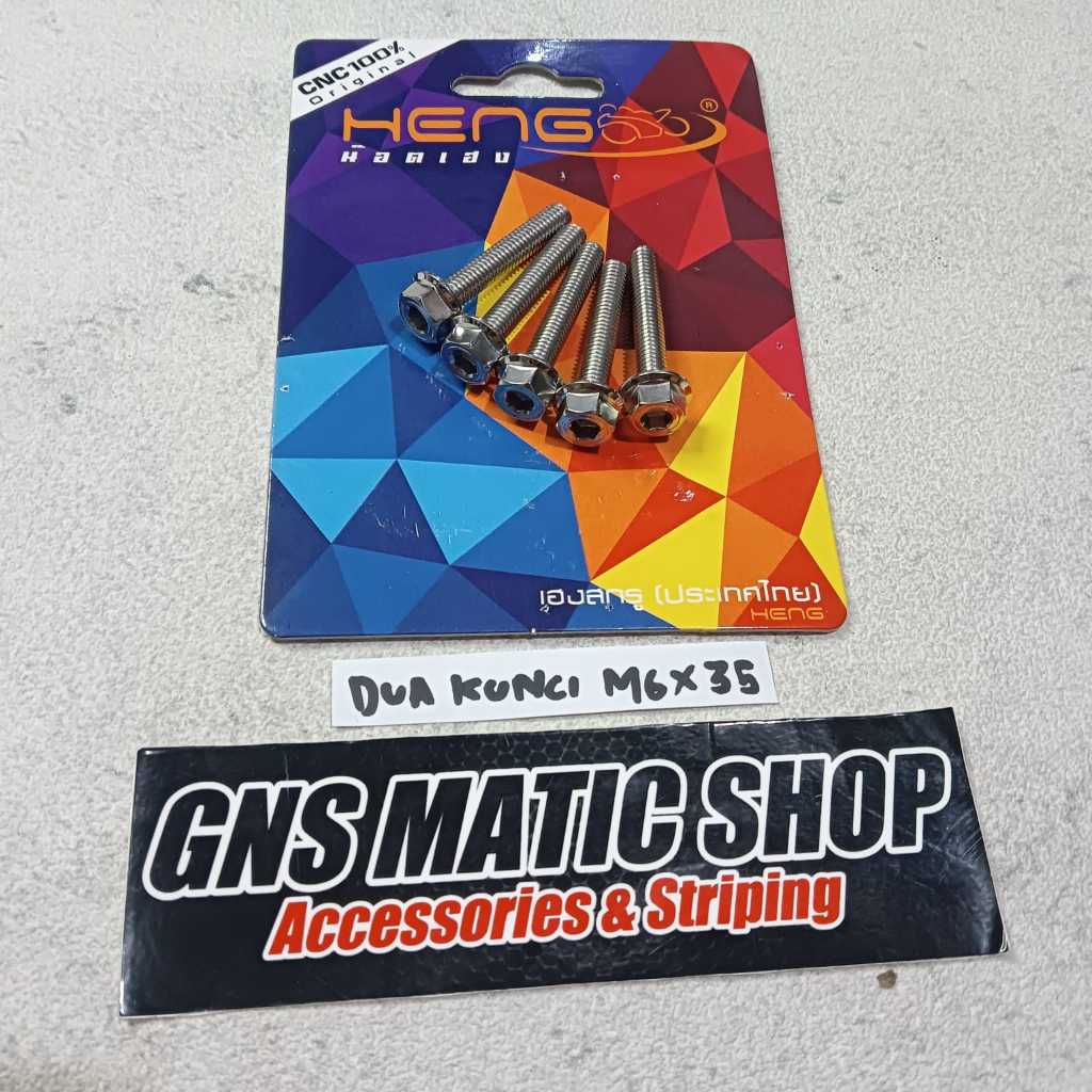 Jual baut cover radiator vario 125 150 160 heng 2 kunci / baut stainles ...