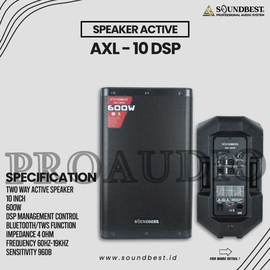 Jual SPEAKER AKTIF SOUNDBEST 10 INCH AXL 10 DSP / AXL 10DSP / AXL 10 ...