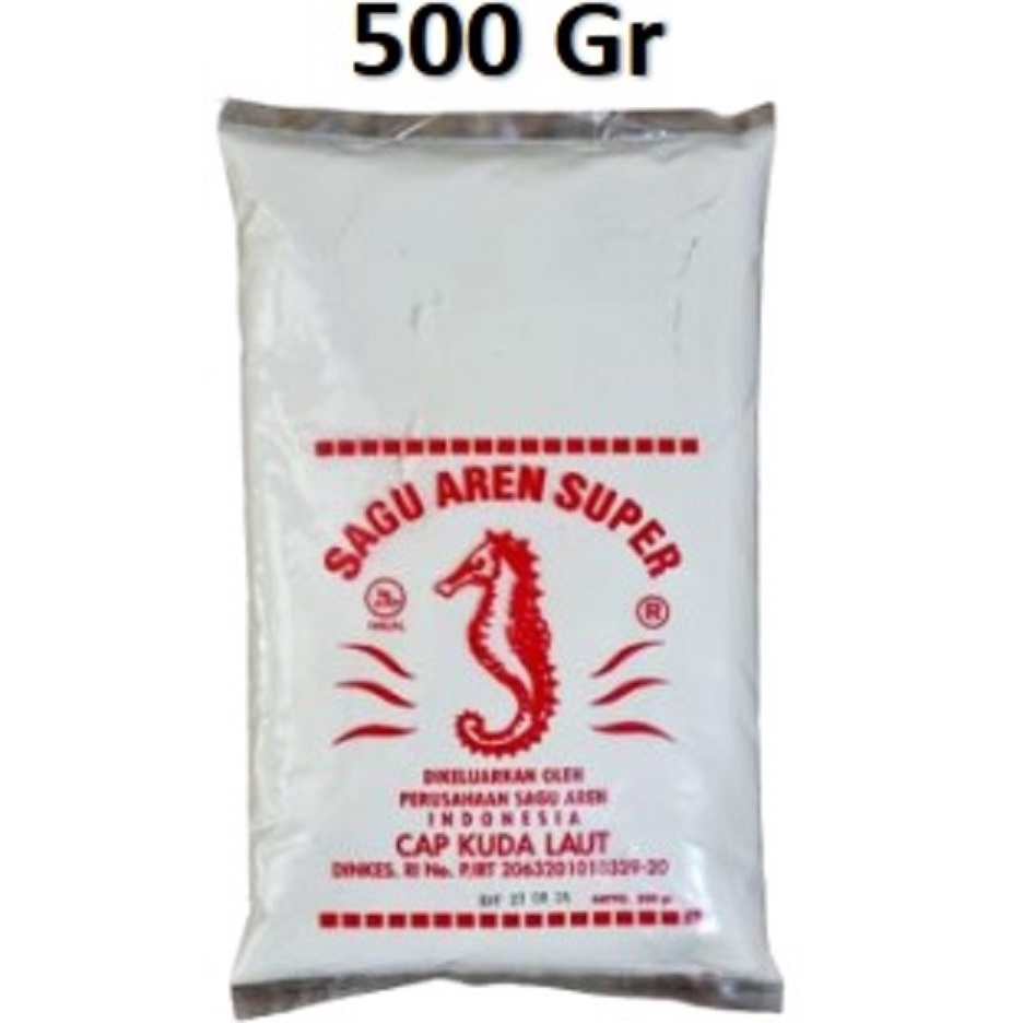 Jual SAGU Aren Super Aci Tepung Asli Termurah Cap Kuda Laut 500gram ...