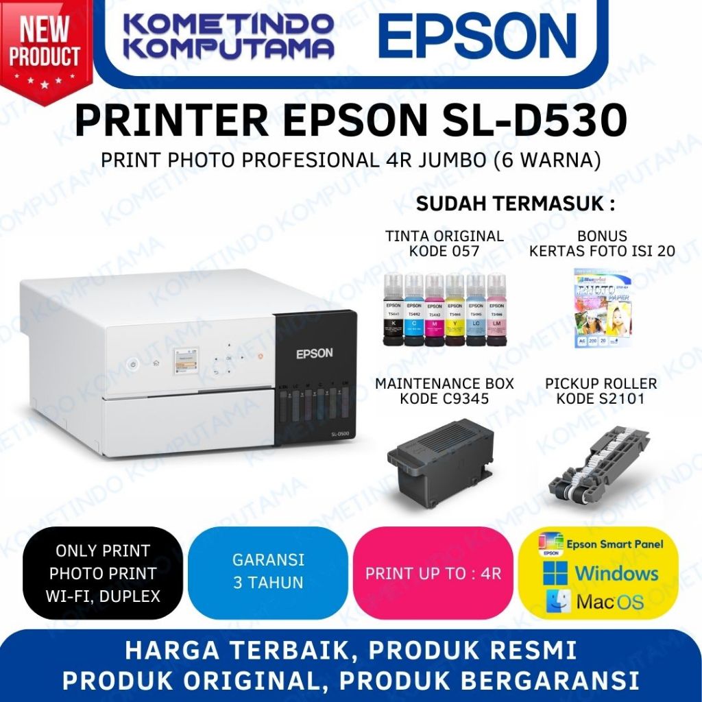 Jual SLD530 Printer Epson SureLab SL-D530 MiniLab Duplex 4R Jumbo - 6