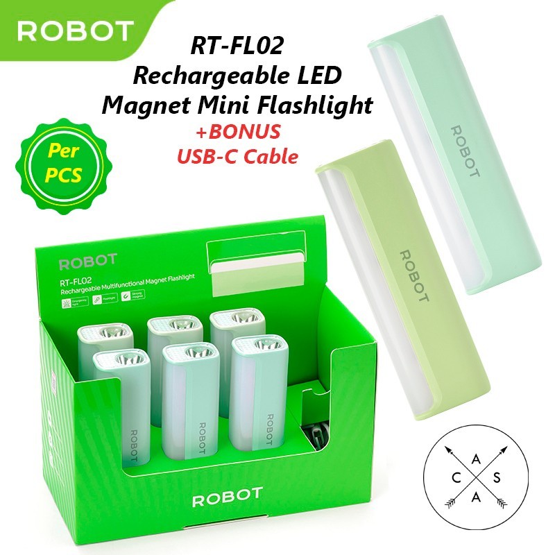 Jual Robot RT-FL02 Senter Rechargeable Multifunctional Magnet ...