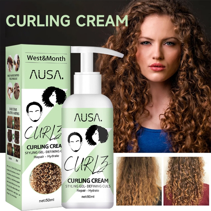 Jual Cream Rambut Keriting Gel Rambut Keriting 50ml Perawatan Rambut ...