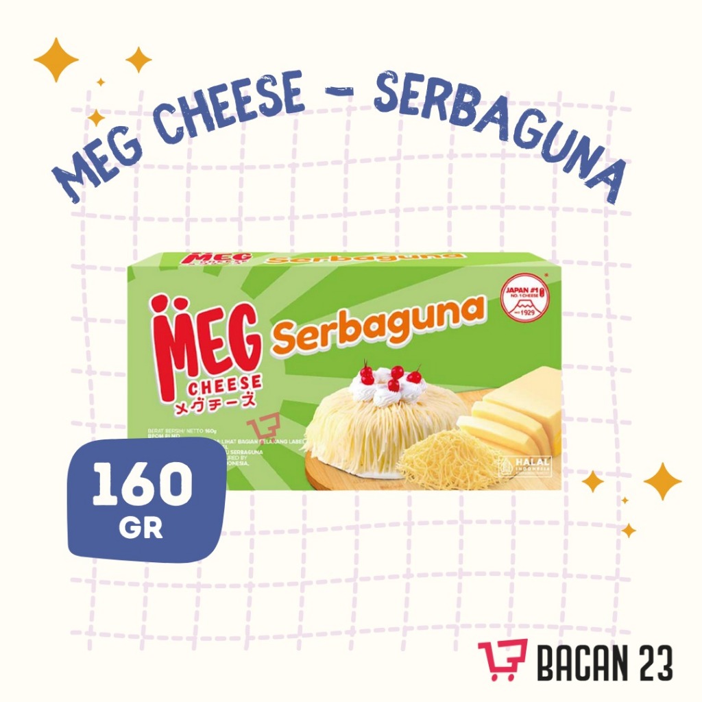 Jual Meg Keju Cheddar Serbaguna ( 160 Gr) / Keju Parut / Keju Olahan ...