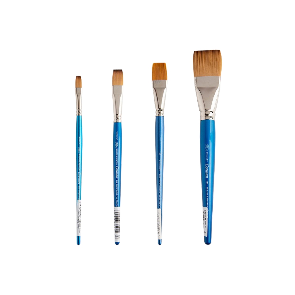 Winsor & Newton Cotman Aquarelpenseel – Synthetisch Haar, Serie 666, 13 Mm One Stroke, Korte Steel