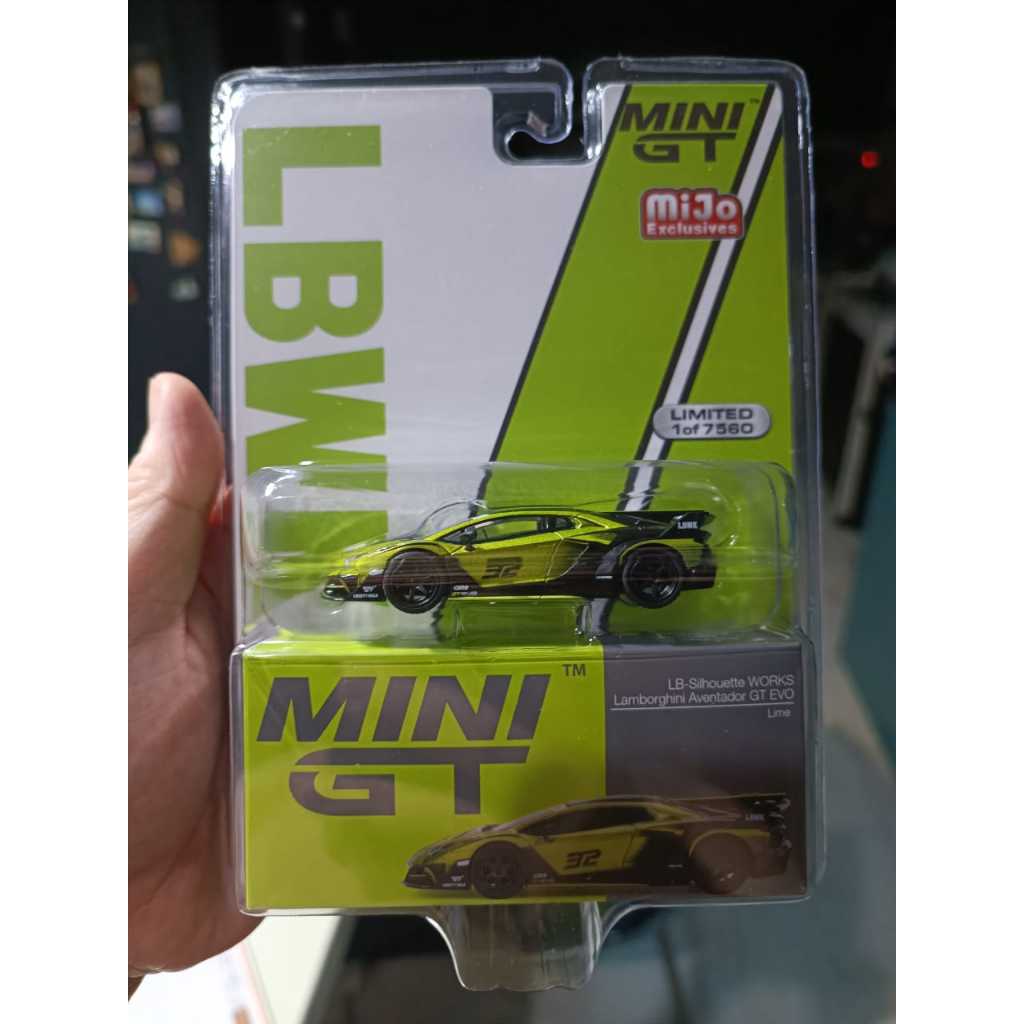 Jual Mini GT LBWK Lamborghini Aventador GT EVO Lime Liberty Walk ...