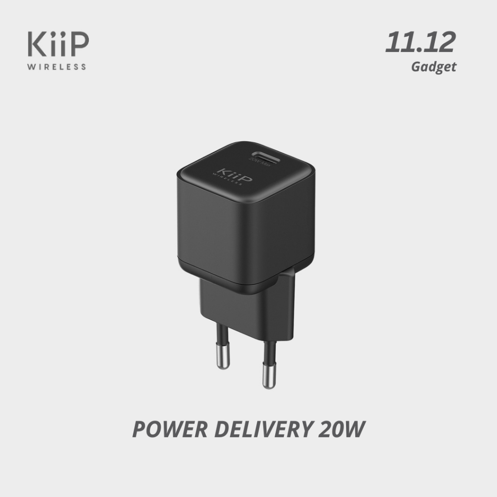 Jual KiiP Wireless Adaptor Kepala Charger For IP PD 20W Travel Fast ...